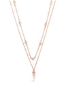 Absolute Spike Pendant Layered Necklace, Rose Gold
