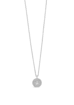 Absolute Pave Star Large Pendant Necklace, Silver