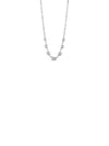 Absolute Rectangle Crystal Necklace, Silver