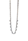 Absolute Crystal Stone Necklace, Silver