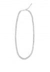 Absolute Square Diamond Necklace, Silver