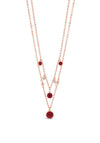 Absolute Ruby Layered Necklace, Rose Gold