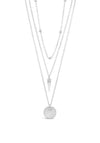 Absolute Sun Locket & Spike Pendant Necklace, Silver