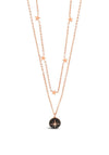 Absolute Hematite Star Small Pendant Necklace, Rose Gold