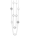 Absolute Long Flower Chain, Silver