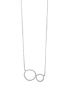 Absolute Sterling Silver Double Ring Pendant, SP144SL