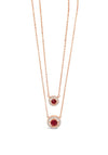 Absolute Ruby & Diamond Necklace, Rose Gold