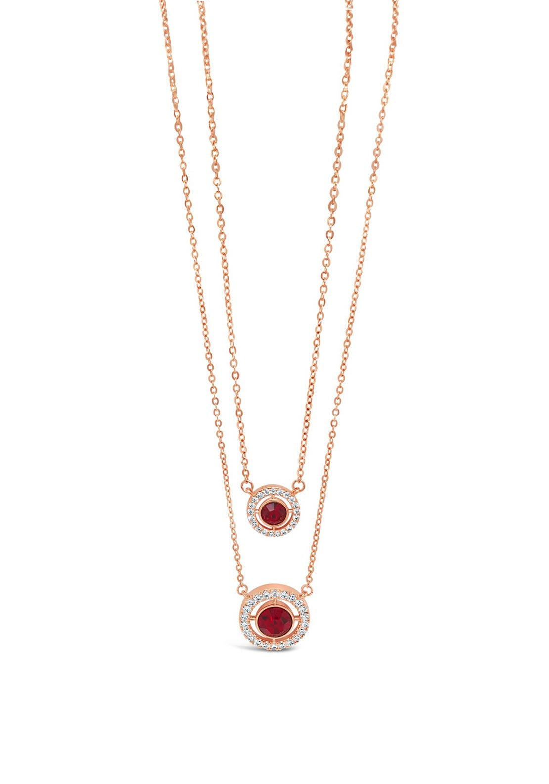 Absolute Ruby & Diamond Necklace, Rose Gold