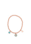 Absolute Turquoise North Star Beaded Bracelet, Rose Gold
