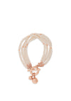 Absolute Rose Gold Pink Beaded Bracelet, B2092RS