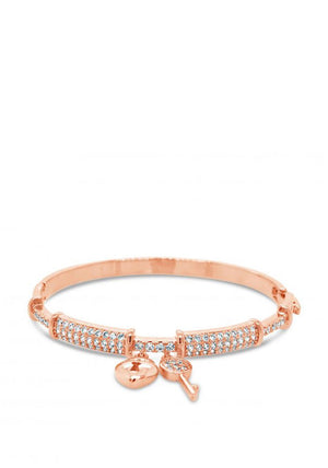Absolute Key and Lock Diamond Bangle, Rose Gold