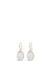 Absolute White Opal Drop Rose Gold Earrings, E2089RS