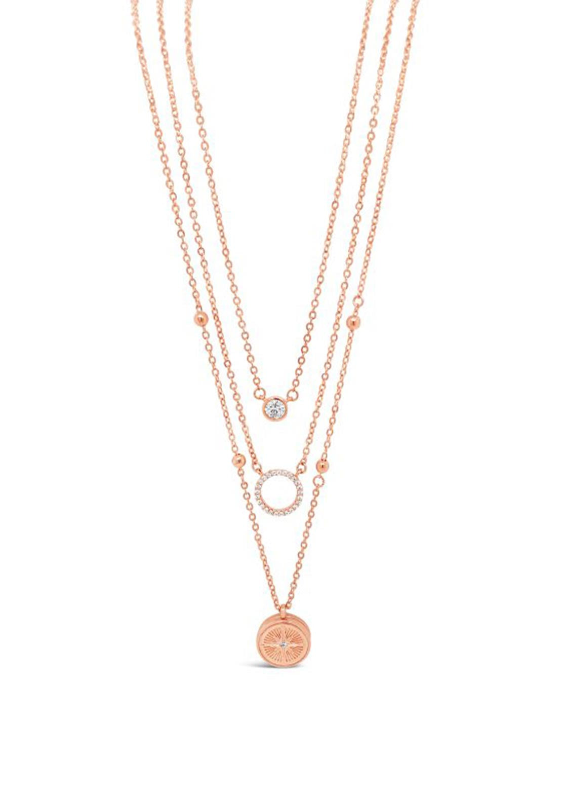 Absolute Small North Star Locket Necklace, Rose Gold