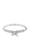 Absolute Key and Lock Diamond Bangle, Silver
