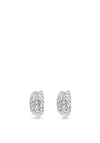 Absolute Small Diamond Triple Hoop Earrings, Silver