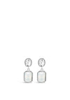 Absolute Silver Opal Rectangular Drop Earrings, E2087SL