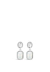 Absolute Silver Opal Rectangular Drop Earrings, E2087SL