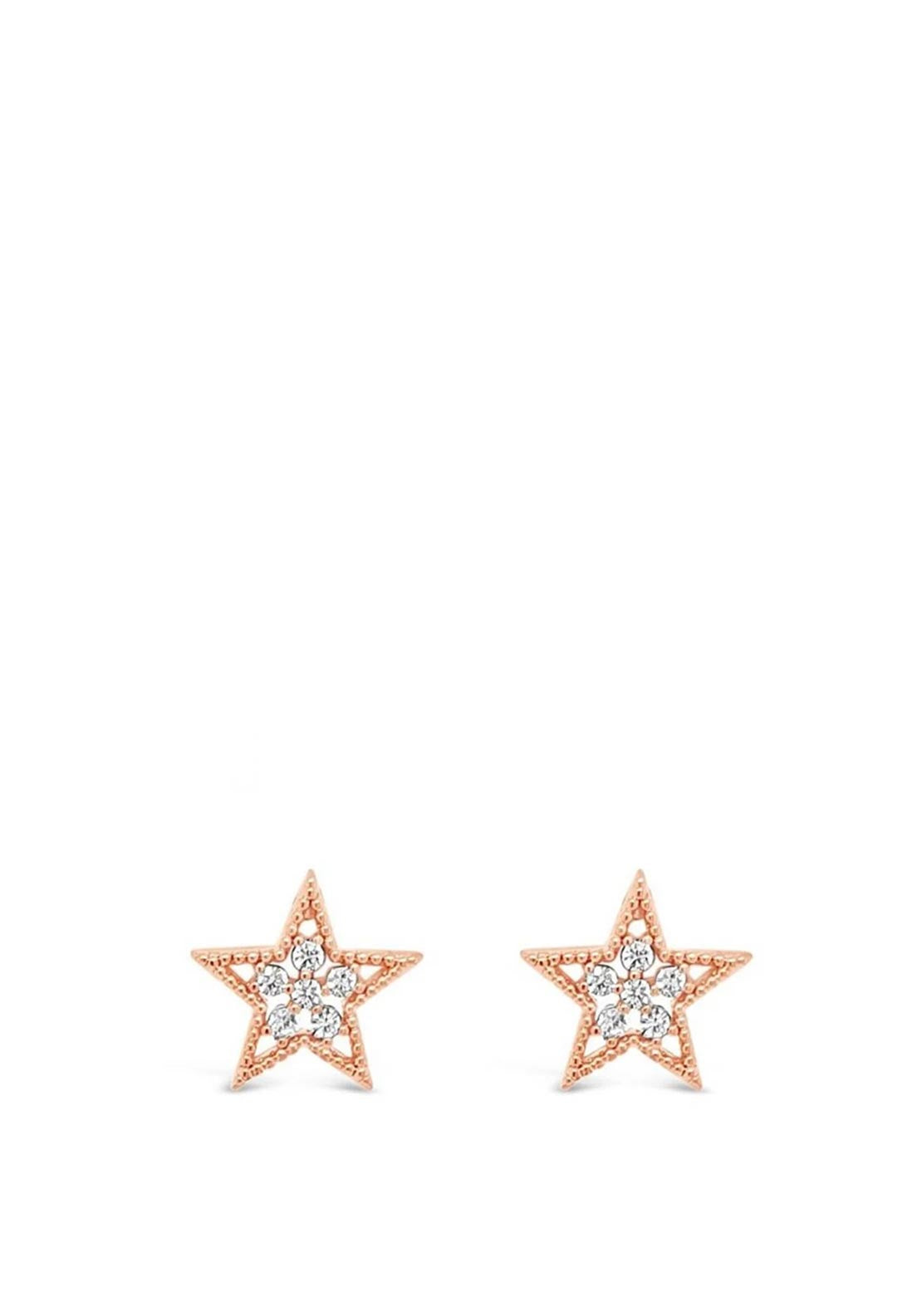 Absolute Star Diamond Stud Earrings, Rose Gold