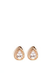 Absolute Tear Drop Clip On Earrings, Rose Gold