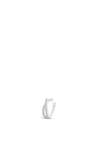 Absolute Twisted Crystal Ear Cuff, Silver
