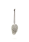 Fern Cottage Interiors Pinecone Hanging Decoration, Silver
