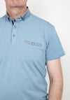 Advise Contrast Trim Polo Shirt, Slate