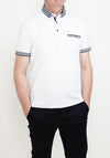Advise Contrast Trim Polo Shirt, White