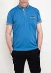 Advise Contrast Trim Polo Shirt, Blue