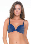 After Eden Rosanne Striped Bra, Navy