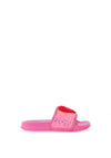 Agatha Ruiz De La Prada Glitter Heart Sliders, Pink