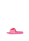 Agatha Ruiz De La Prada Glitter Heart Sliders, Pink