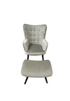 Scatter Box Alexa Chair & Stool, Grey