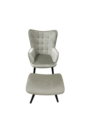 Scatter Box Alexa Chair & Stool, Grey