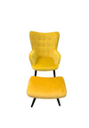Scatter Box Alexa Chair & Stool, Yellow
