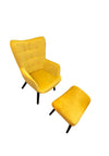 Scatter Box Alexa Chair & Stool, Yellow
