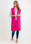 Seventy1 One Size Long Sleeveless Cardigan, Pink
