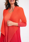 Alquema One Size Ombre Chiffon Dress & Jacket, Flame