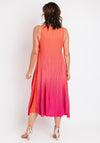 Alquema One Size Ombre Chiffon Dress & Jacket, Flame
