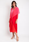 Alquema One Size Ombre Chiffon Dress & Jacket, Rosehip