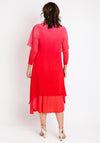 Alquema One Size Ombre Chiffon Dress & Jacket, Rosehip
