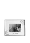Amore Engaged Silver Foil Floral Detail Frame, 6 x 4