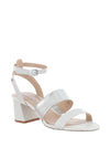 Amy Huberman Vertigo Leather Sandals, White