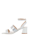 Amy Huberman Vertigo Leather Sandals, White