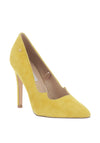 Amy Huberman Permission Suede Court Shoes, Yellow