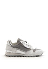 Amy Huberman Jerry Maguire Leather Mix Trainer, Grey & White