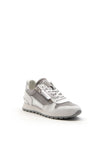 Amy Huberman Jerry Maguire Leather Mix Trainer, Grey & White