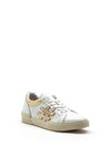 Amy Huberman Just Married Hashtag Design Leather Trainer, White