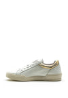 Amy Huberman Just Married Hashtag Design Leather Trainer, White