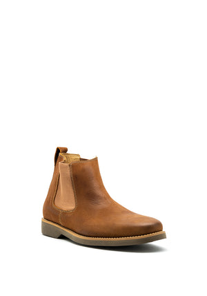 Anatomic & Co Cardoso Leather Slip on Boot, Cognac