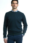 Andre Rush Cotton Crew Neck Sweater, Forest Green